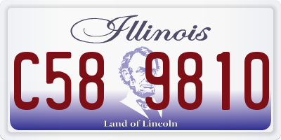IL license plate C589810