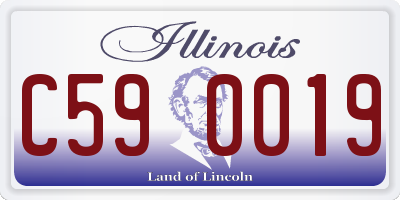 IL license plate C590019