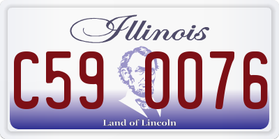 IL license plate C590076