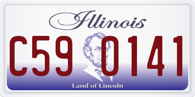 IL license plate C590141