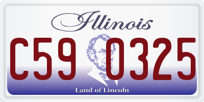 IL license plate C590325