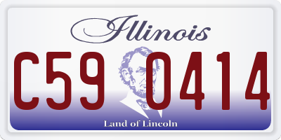 IL license plate C590414