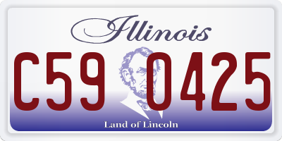 IL license plate C590425