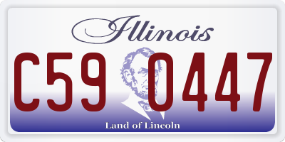 IL license plate C590447