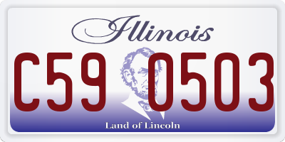 IL license plate C590503