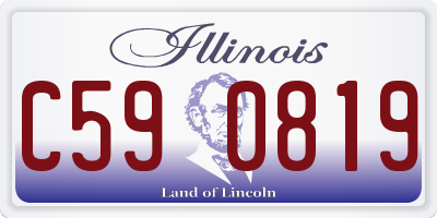 IL license plate C590819