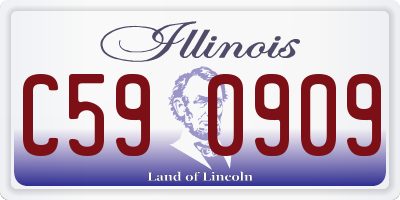 IL license plate C590909