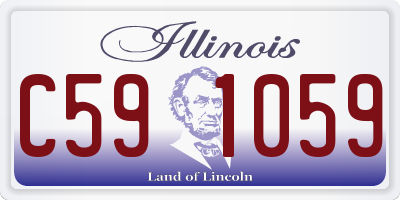 IL license plate C591059