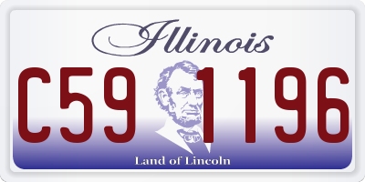 IL license plate C591196