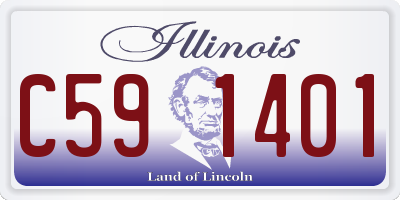 IL license plate C591401