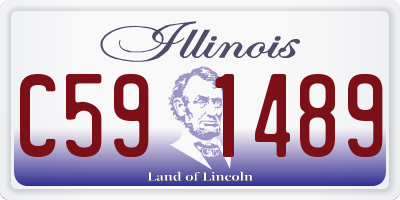 IL license plate C591489