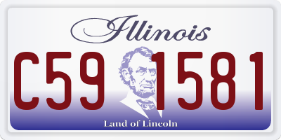 IL license plate C591581