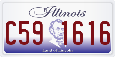 IL license plate C591616