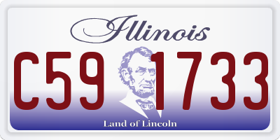 IL license plate C591733