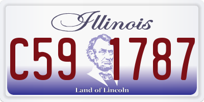 IL license plate C591787