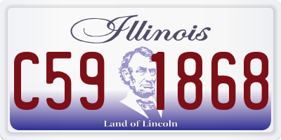 IL license plate C591868