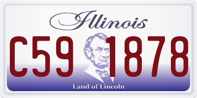 IL license plate C591878