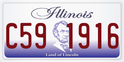 IL license plate C591916