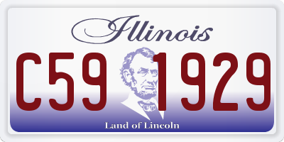 IL license plate C591929