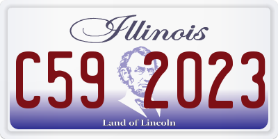 IL license plate C592023