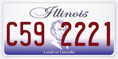 IL license plate C592221