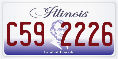 IL license plate C592226