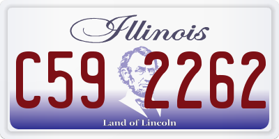 IL license plate C592262