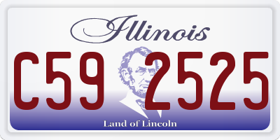 IL license plate C592525