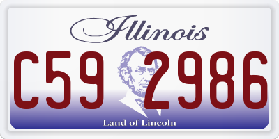 IL license plate C592986