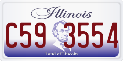 IL license plate C593554
