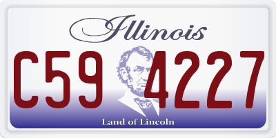 IL license plate C594227