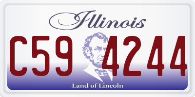 IL license plate C594244