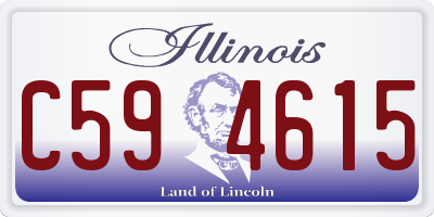 IL license plate C594615