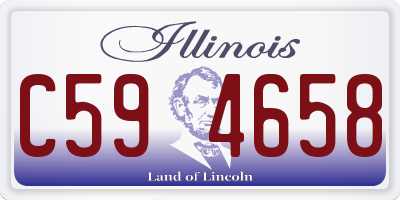 IL license plate C594658