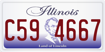 IL license plate C594667
