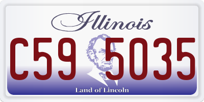 IL license plate C595035