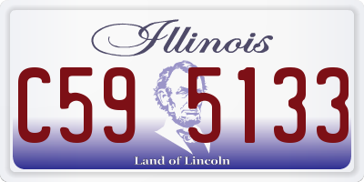 IL license plate C595133