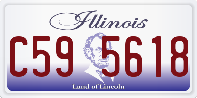 IL license plate C595618