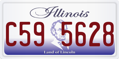 IL license plate C595628