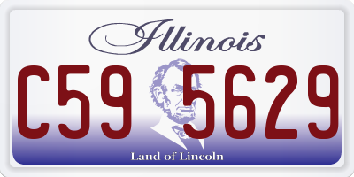 IL license plate C595629