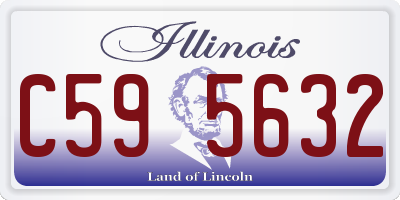 IL license plate C595632