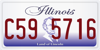 IL license plate C595716