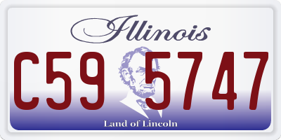 IL license plate C595747