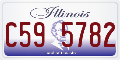 IL license plate C595782