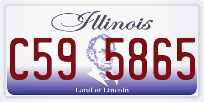 IL license plate C595865