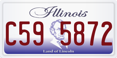 IL license plate C595872