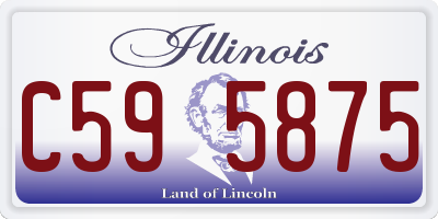 IL license plate C595875