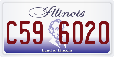 IL license plate C596020