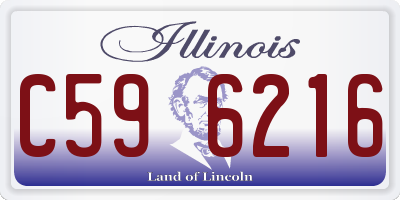 IL license plate C596216