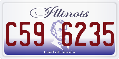 IL license plate C596235